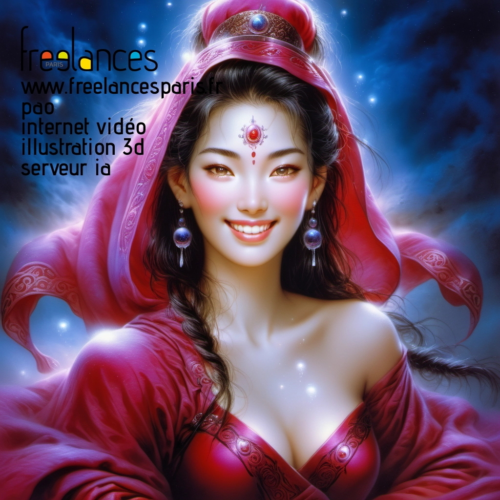 Pao mise en page internet vidéo illustration 3d serveur IA générative AI freelance paris studio de création magazines ojxjiu30